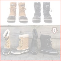 Unisex snowboots van leer