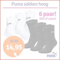 6-pack Puma sokken hoog