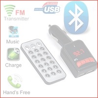 Bluetooth carkit, FM transmitter USB lad..