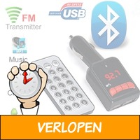 Bluetooth carkit, FM transmitter USB lader en remote