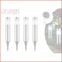 4 x LED Lovers Solar LED tuinlampen