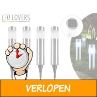 4 x LED Lovers Solar LED tuinlampen