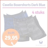 4-pack Cavello Dark Blue boxershorts