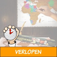 Scratch Map wereldkaart