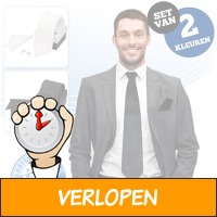 2 x 3-delige stropdas accessoires set