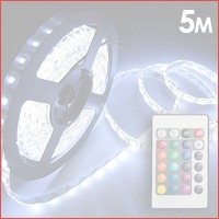 5 meter LED-strip + draadloze remote