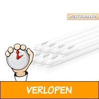 8 x Attralux LED-buizen 60/120cm