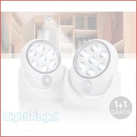 2 Light Angel LED-spots met bewegingssen..