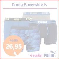 4-pack Puma Blue Combi boxershorts