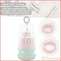 31-delige Toolwelle bitset