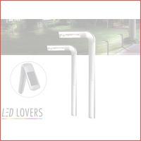 2 x LED Lovers Solar haakse tuinlampen