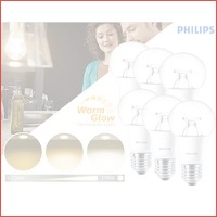 6-pack Philips Warm Glow LED-lampen