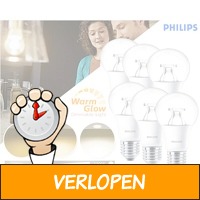 6-pack Philips Warm Glow LED-lampen