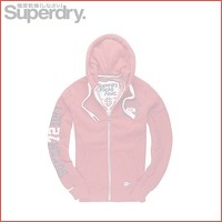 Superdry zip sweat red