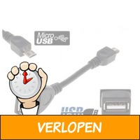 Micro USB naar USB OTG host adapter kabel