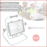 Promax bouwlamp 1000W