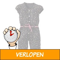 HEMA Baby Meisjes Jumpsuit (Donkergrijs)