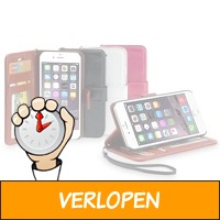 Leren iPhone wallet met kaartvakken