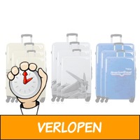 Set van 3 ABS-trolleykoffers, model naar keuze, vanaf 2..