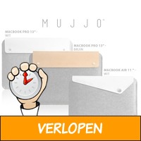 Stijlvolle mujjo sleeve voor macbook