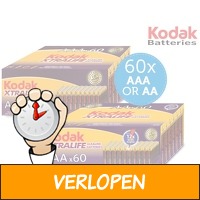 60x Kodak Alkaline batterijen