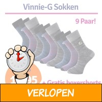 9 paar Vinnie-G sokken