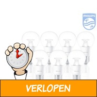 8 x Philips Warmglow LED's - E27/40 W