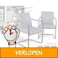 2 industriele Swinger eetkamerstoelen