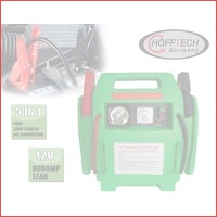 Hofftech 3-in-1 jumpstarter met compress..