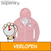 Superdry zip sweat red