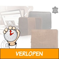 D.Bramante leren laptopsleeve