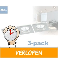 3 Luxe 50W Vierkante Inbouwspots