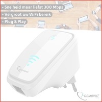 Gembird WiFi Range Repeater 300 Mbps