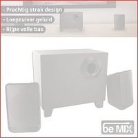 Be Mix subwoofer met 2 speakers