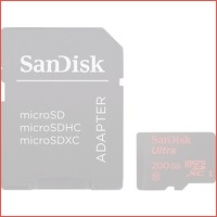 SanDisk MicroSD XC Ultra 200GB + SD adap..