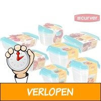 22x Curver vershoudbakjes + deksels