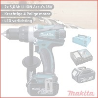 Makita boor- en schroefmachine set