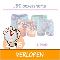 JC boxershorts Block 4-pack