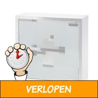 Medicijnkastje rvs/glas met slot