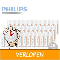 48 AA en/of AAA Philips LongLife batterijen