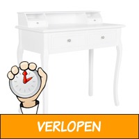 Kaptafel Femke met lades wit