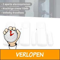 3-delige Safe Alarm Raam en Deur Alarm