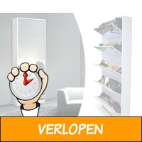 XL schoenenkast met spiegel