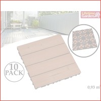 10-pack Lifetime Hardhouten Terrastegels