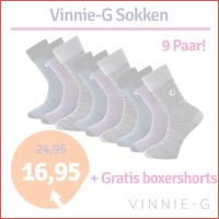 Vinnie-G sokken 9 paar + Gratis