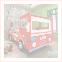 Kinderbed brandweerwagen 200 x 90 cm roo..