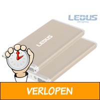 2 x Ledus 4.000 mAh powerbanks