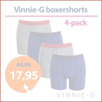 4-pack Vinnie-G Flame Blue boxershorts