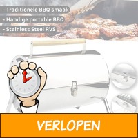 Stainless RVS draagbare barbecue