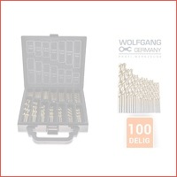 100-delige borenset met titanium coating